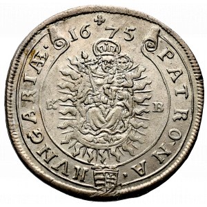 Węgry, Leopold I, 15 krajcarów 1675 KB