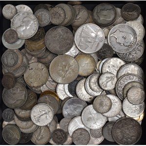 Zestaw inwestycyjny, monety świata - 1.3 kg srebra