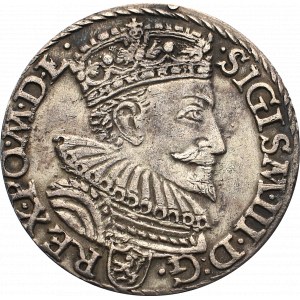 Zygmunt III Waza, Trojak 1594, Malbork - nieopisany D:G•