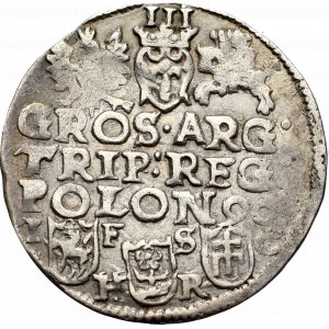 Zygmunt III Waza, Trojak 1596, Bydgoszcz - nieopisany G•-: PO