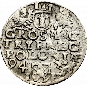Zygmunt III Waza, Trojak 1594, Poznań