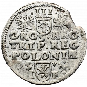Zygmunt III Waza, Trojak 1595, Poznań