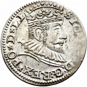 Zygmunt III Waza, Trojak 1592, Ryga - piękny
