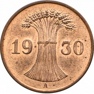 Republika Weimarska, 1 pfennig 1930 A