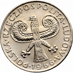 PRL, 10 złotych 1966 Mała kolumna - skrętka