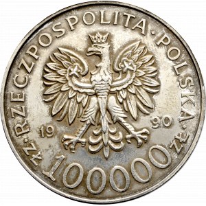 III RP, 100.000 złotych 1990 Solidarność