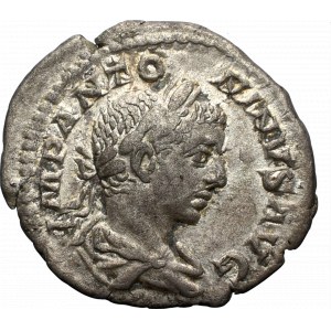 Roman Empire, Elagabal, Denarius - legend overstriked