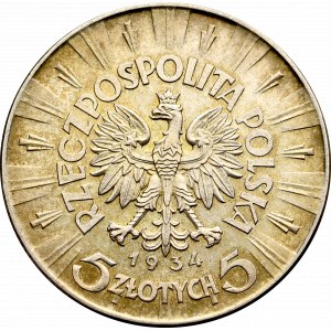 II Rzeczpospolita, 5 złotych 1934 Piłsudski