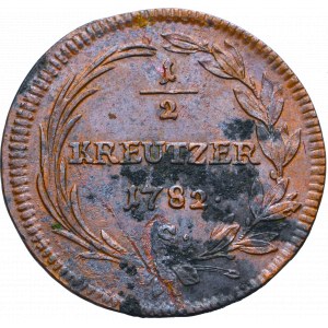 Austria, Józef II, 1/2 krajcara 1782