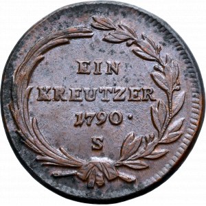 Austria, Józef II, 1 krajcar 1790 S