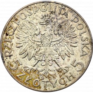 II Rzeczpospolita, 5 złotych 1933 Głowa kobiety