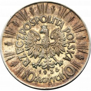 II Rzeczpospolita, 10 złotych 1936 Piłsudski