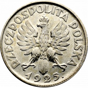 II Rzeczpospolita, 1 złoty 1925 (z kropką), Londyn Kobieta i kłosy