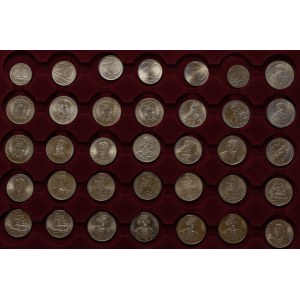 PRL, zestaw menniczych monet (35 sztuk)