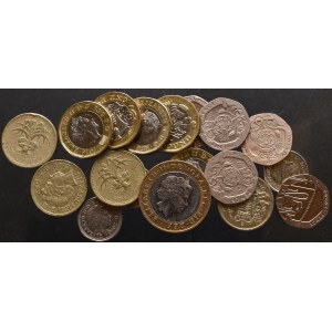 Wielka Brytania, zbiór obiegowych monet