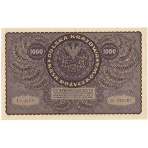 II RP, 1000 marek polskich 1919 I SERJA CD