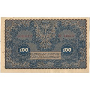 II RP, 100 marek polskich 1919 IE SERJA U