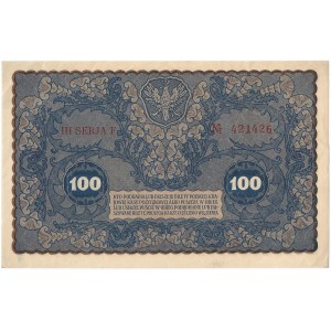 II RP, 100 marek polskich 1919 IH SERJA F