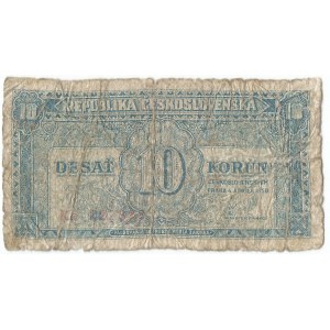 Czechosłowacja, 10 koron 1950 - niebieska kolorystyka