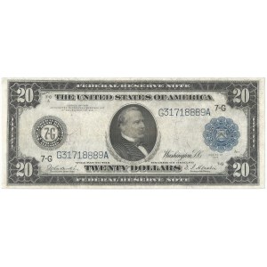USA, 20 dolarów 1914, seria 7-G