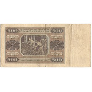 PRL, 500 złotych 1948 AD