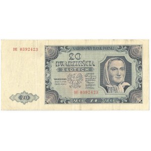 PRL, 20 złotych 1948 DE