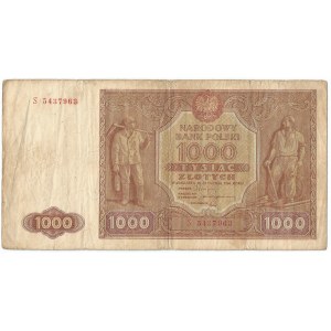 PRL, 1000 złotych 1946 S