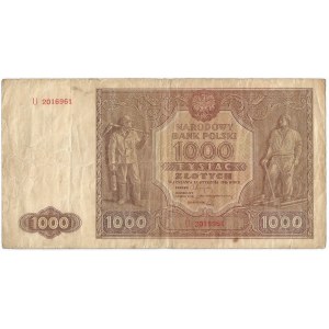 PRL, 1000 złotych 1946 U