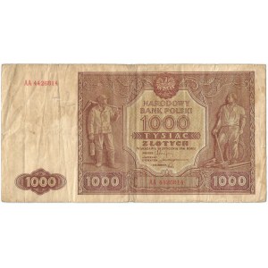 PRL, 1000 złotych 1946 AA