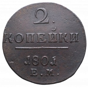 Rosja, Paweł I, 2 kopiejki 1801