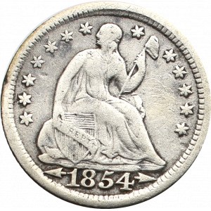 USA, Half dime 1854