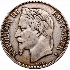 Francja, 5 franków 1867