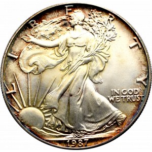 USA, Dolar 1987 - uncja srebra