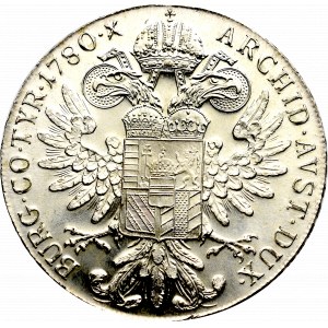 Austria, Maria Teresa, Talar 1780 nowe bicie