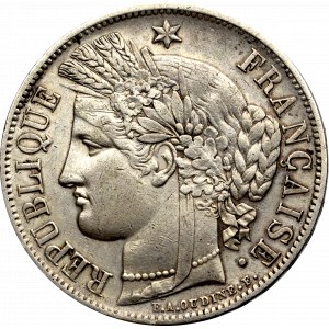 Francja, 5 franków 1851