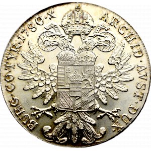 Austro-Węgry, Maria Teresa, Talar 1780 nowe bicie