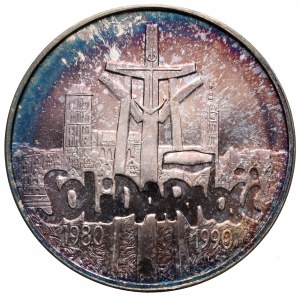 III RP, 100.000 złotych 1990 Solidarność - Prooflike