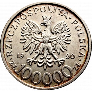 III RP, 100.000 złotych 1990 - malowane