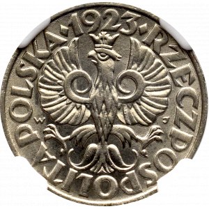 II Rzeczpospolita, 20 groszy 1923 - NGC MS64