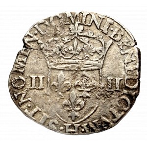 Francja/Polska, Henryk III Walezy, 1/4 ecu 1578, La Rochelle