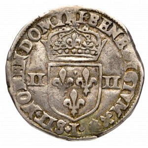 Francja, Henryk IV, 1/4 ecu 1591