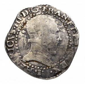 Francja/Polska, Henryk III Walezy, 1/2 franc 1577, Limoges