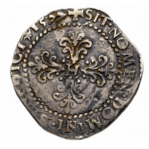 Francja/Polska, Henryk III Walezy, 1/2 franc 1577, Limoges