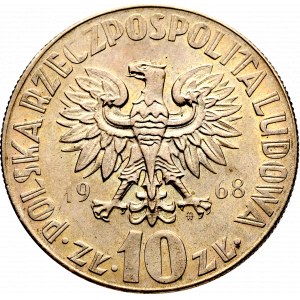 PRL, 10 złotych 1968 Kopernik