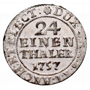 August III Sas, 1/24 talara 1757, Drezno