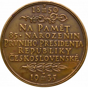 Czechosłowacja, Medal 1935 - 85-lecie urodzin Masaryka