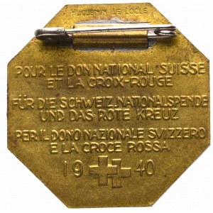 Szwajcaria, Odznaka narodowa Czerwonego Krzyża 1940
