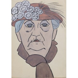 Lucyna Legut (1926-2011), Zofia Molska jako Felicjanowa Dulska w sztuce „Pani Dulska na rozdrożu” Anatolia Sterna, Polska, Toruń, 1952