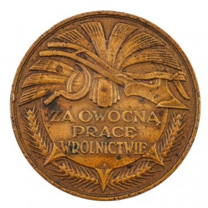 MEDAL POMORSKIEJ IZBY ROLNICZEJ ZA OWOCNĄ PRACĘ W ROLNICTWIE, 1926