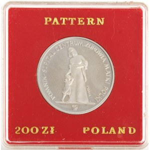 200 zł, Pomnik - Szpital Centrum Zdrowia Matki Polki - próba, 1985